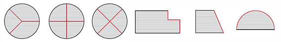 Ворсовый ковер Цикада, геометрическая форма